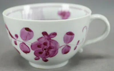 Buy 18th Century Tettau Thuringia Germany Puce Strawflower Onion Porcelain Tea Cup • 93.19£