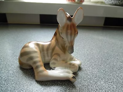 Buy Lomonosov Zebra Foal Figurine. Fully Stamped. Perfect Condition. • 11.50£