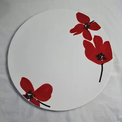Buy Marks Spencer M&s Red Primrose Poppies Dinner Plate • 9.99£