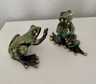 Buy Two Old Tupton Ware Hand Painter Frog Ornaments • 30£