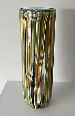 Buy Isle Of Wight Glass Zanfirico Pietra Cylinder Vase • 95£