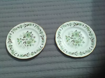 Buy 2 X Colclough Plates Green Pattern  • 3£