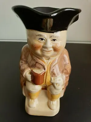 Buy Tony Wood Studio Ltd Toby Jug Jovial Fellow In Tricorn Hat Holding Pint And Pipe • 3.99£