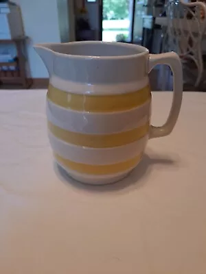 Buy Vintage English Cornish Ware Style Yellow & White Chefs Ware Pitcher C1950  • 46.60£