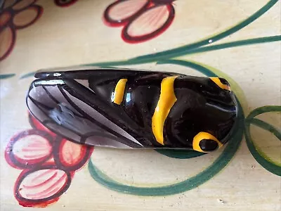 Buy Vintage Pottery Good Luck Cicada Wall Pocket, Unusual,  Pretty Colours. 6” • 35£