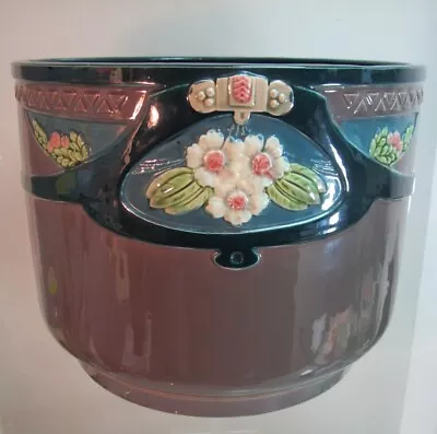 Buy XXL Art Nouveau Overpot Flower Pot Eichwald 28.5 Cm Very Rare (DM) • 236.05£