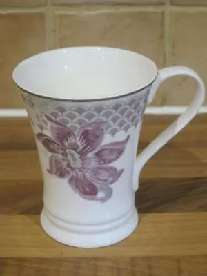 Buy LAURA ASHLEY HOME Floral Mug Hardly Used Lilac White Mauve Purple • 5£