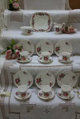 Buy Vintage Tuscan China 21 Piece Tea Set Multi  Floral  C 1940's  Excellent  7599d • 52£