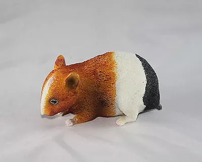 Buy 10cm Tri-colour Hamster Model - Pet Ornament - Small Animal Gift - Cage Decor • 7.99£