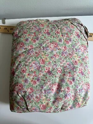 Buy Laura Ashley Chintzware King Bed Skirt Dust Ruffle Rose Cottage Floral NEW • 37.27£