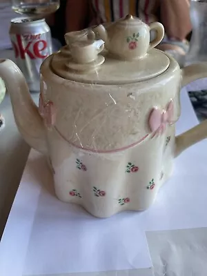 Buy Rare Vintage P&K Price Kensington Hand Painted Rose Teapot • 6£