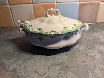 Buy W.H. Grindley & CO England Green Porcelain Souce/gravy Leaded Dish • 44.90£