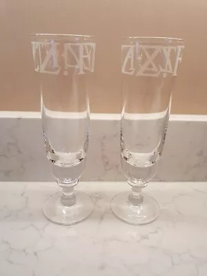 Buy Emma Bridgewater Set Of 2 Champagne Flutes - Black Toast, Fizz! • 50£