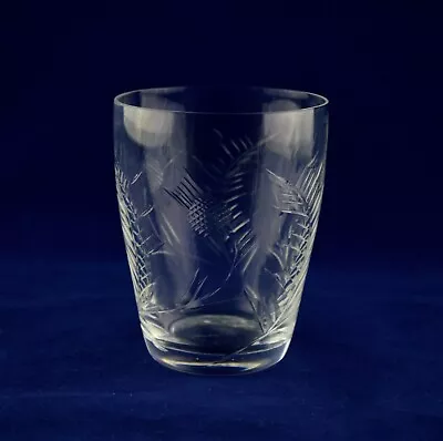 Buy Edinburgh Crystal “THISTLE” Whiskey Glass – 9.7cms (3-3/4″) Tall - Signed 1st • 24.50£