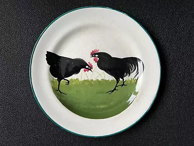 Buy Antique Pountney Bristol Cock & Hen Pottery Hand Painted Plate • 45£