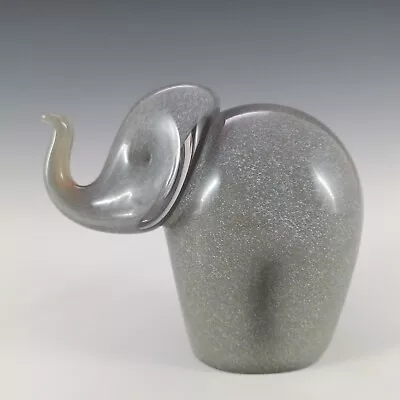 Buy MARKED Wedgwood Speckled Grey Glass Elephant Sculpture RSW405 • 45£