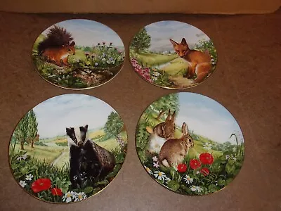 Buy Royal Doulton Country Wildlife Collection Plates X4 • 15.99£