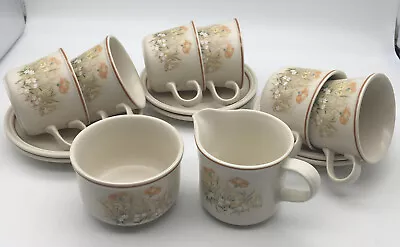 Buy Vintage Oven To Tableware Pottery Teaset For 6, Wild Flowers, 1418 • 15£