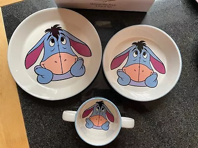 Buy Royal Doulton Disney Winnie The Pooh Eeyore Three Piece Set Plate, Bowl, Mug • 14.99£