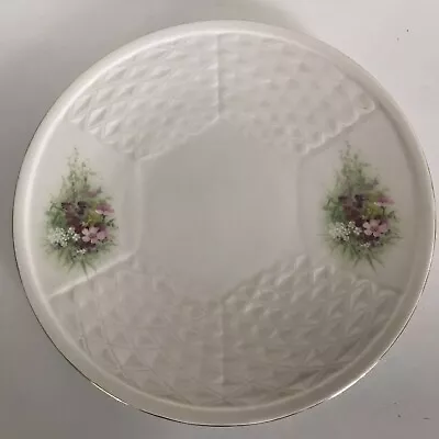 Buy Donegal China Irish Parian “flora” Hand Painted Gold Trim Dinner /Display Plate • 10.99£