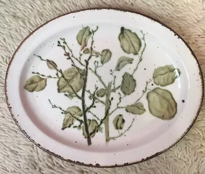 Buy Vintage Midwinter Greenleaves Stonehenge Oval Platter • 15.50£