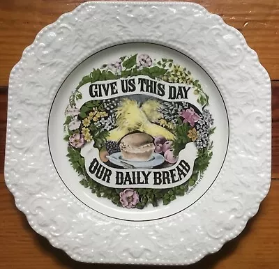 Buy 8  Lord Nelson Ware GIVE US THIS DAY OUR DAILY BREAD Decorative Plate • 10.26£