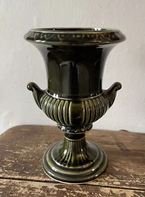 Buy Dartmouth Pottery Urn Vase Green Neo-Classical Mantelpiece Handles • 12.99£