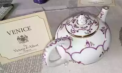 Buy 1985 Franklin Mint Victoria And Albert Museum Porcelain Venice Miniature Teapot • 10£