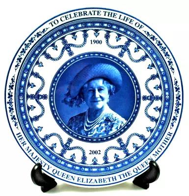 Buy Wedgwood Collectable The QUEEN MOTHER 1900-2002 Celebration Fine Porcelain Plate • 4.99£