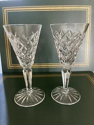 Buy Waterford Crystal Tyrone Cut Sherry Glass Glasses 5.5inch/13.9cm Signed Pair. • 25£