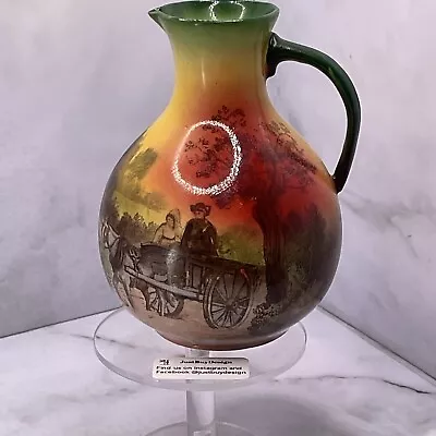 Buy VINTAGE SHELLEY/ LATE FOLEY POTTERY JUG SURREY SCENERY PATTERN, Super Detail. • 16.99£