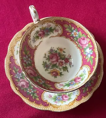 Buy Vintage Foley Bone China In Tudor Pattern. Cup & Saucer • 14.50£