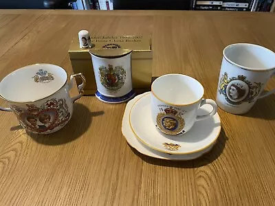 Buy JOB LOT ROYAL COMMEMORATIVE CHINA GEORGE Vl, ELIZABETH Ll, CHARLES & DIANA • 24.99£