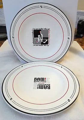 Buy EMERIL Dinnerware Plates,  Bam Bam  &  I'm Not Makin' This Up  (2) Salad Plates • 9.32£