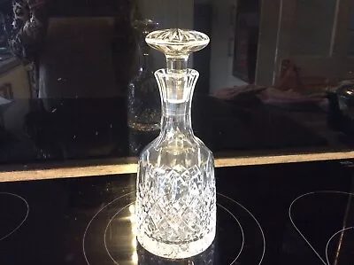 Buy VINTAGE CUT GLASS DECANTER WITH STOPPER  IN EXCELLENT CONDITION 10 Inches • 10£