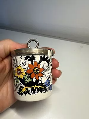 Buy Sandland Ware Preserves Jam Jar With Lid Staffordshire, England Japan Flowers • 16.77£