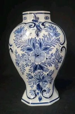 Buy Antique ROYAL DELFT PORCELEYNE FLES Jar / Vase, Signed PJ Gerbrands, Dated 1892 • 214.72£