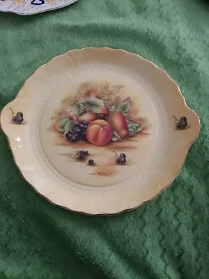Buy Aynsley Orchard Gold Dine Bone China Plate 9.5  Tab Handle • 40£