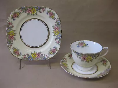 Buy Vintage Colclough Bone China Tea Cup Saucer Plate / Trio Floral Pattern 6461 • 10.99£