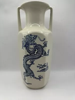 Buy Antique Kingston Pottery England Art Deco Rare Chinese Blue & White 26cm X 11cm • 24£