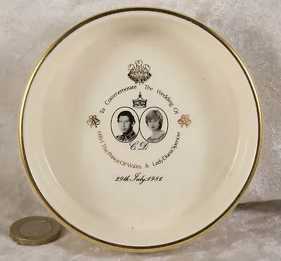 Buy Prinknash Trinket Bowl Featuring Prince Charles & Princess Diana 29/07/1981 • 3£