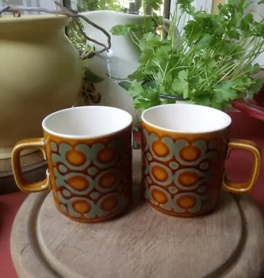 Buy 2 X Vintage Hornsea Pottery Bronte Mugs • 14.95£