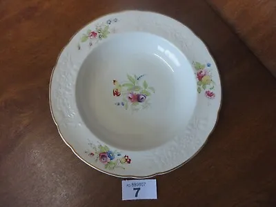Buy Antique Spode Embossed And Floral Hand Painted 26 Cm Rimmed Soup Bowl • 11.95£
