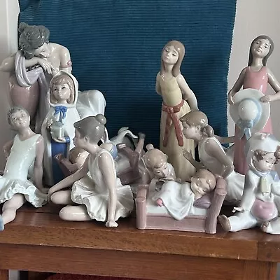 Buy Huge Collection Of Lladro, Nao, Casades Figurines - Vintage - Ballerina,  Baby • 28.89£