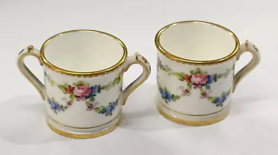 Buy Antique Mintons Miniature Tyg And Cup / Floral / Hand Painted • 19.99£