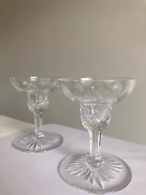 Buy Wedgwood Crystal Cut Decorative Candle Holders X2 • 19.99£