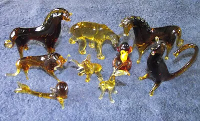 Buy A Menagerie Of Small Stylised Glass Animals • 19.99£