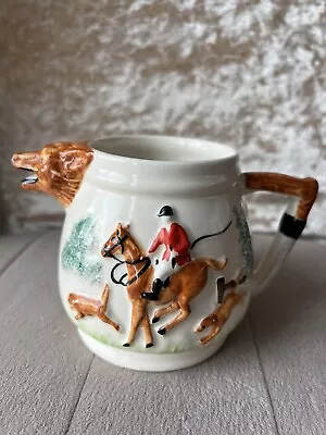Buy Vintage PPC Portland Pottery Cobridge Fox Horse & Hound Hunting Theme Milk Jug • 5.99£