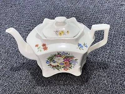 Buy Vintage Kernewek Pottery Goonhaven Cornwall Floral Design Tea Pot, Excellent. • 14.99£