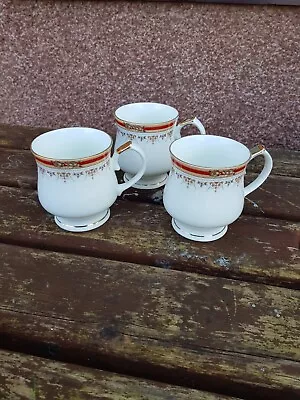 Buy Staffordshire Pottery Co. Fine Bone China Set Of 3 Mugs Rosses • 12.99£